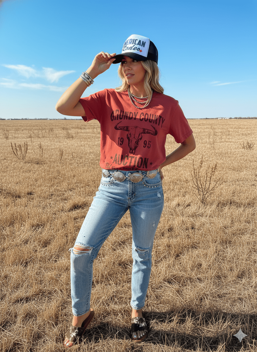 Grundy County Auction Graphic Tee Wild Junkie
