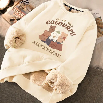 Thickened Printed Sweater for Women