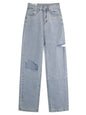 Women's High Waist Wide Leg Loose Straight Pants