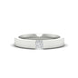 Half Bezel Solitaire Mens Engagement Ring Fascinating Diamonds