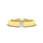Half Bezel Solitaire Mens Engagement Ring Fascinating Diamonds
