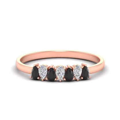 Half Carat 7 Stone Wedding Band Diamond Teardrop Fascinating Diamonds