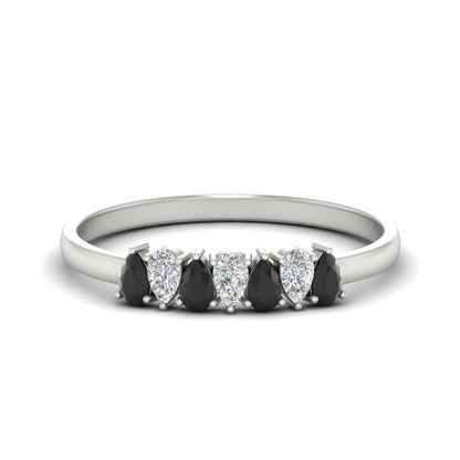 Half Carat 7 Stone Wedding Band Diamond Teardrop Fascinating Diamonds