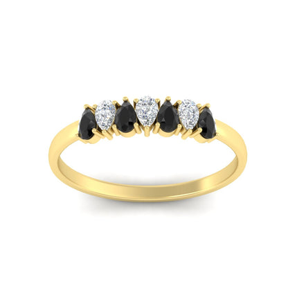 Half Carat 7 Stone Wedding Band Diamond Teardrop Fascinating Diamonds