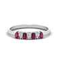 Half Carat 7 Stone Wedding Band Diamond Teardrop Fascinating Diamonds
