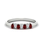Half Carat 7 Stone Wedding Band Diamond Teardrop Fascinating Diamonds