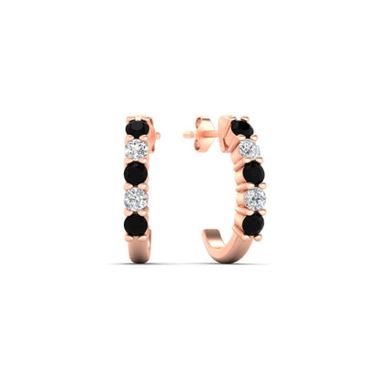 Half Huggie Hoop Earring Fascinating Diamonds