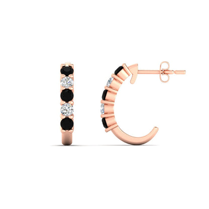 Half Huggie Hoop Earring Fascinating Diamonds