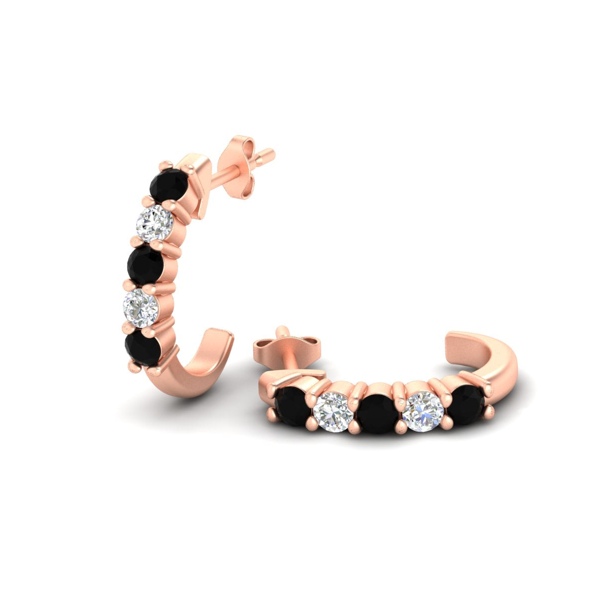 Half Huggie Hoop Earring Fascinating Diamonds