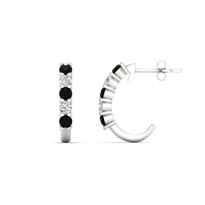 Half Huggie Hoop Earring Fascinating Diamonds