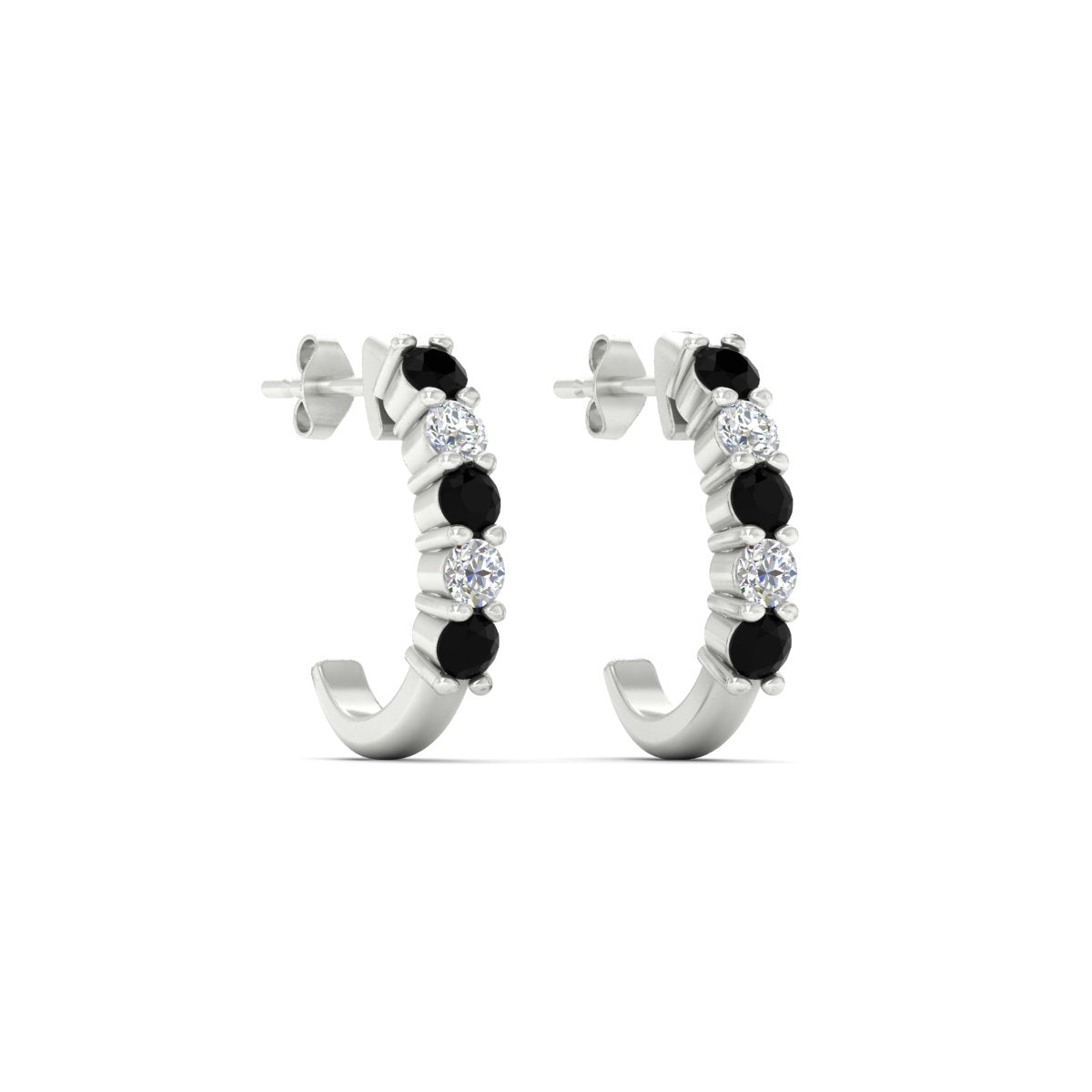 Half Huggie Hoop Earring Fascinating Diamonds