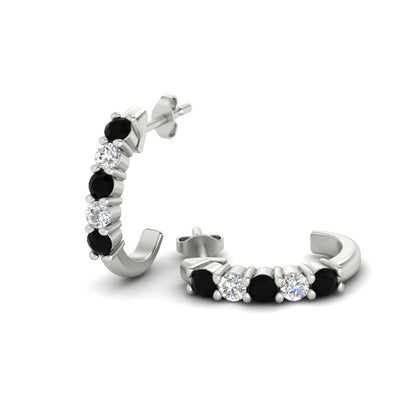 Half Huggie Hoop Earring Fascinating Diamonds