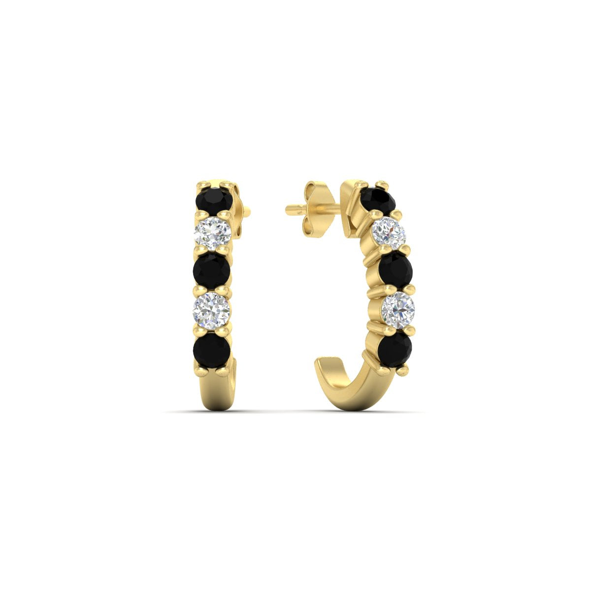 Half Huggie Hoop Earring Fascinating Diamonds