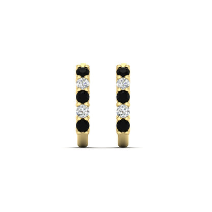 Half Huggie Hoop Earring Fascinating Diamonds