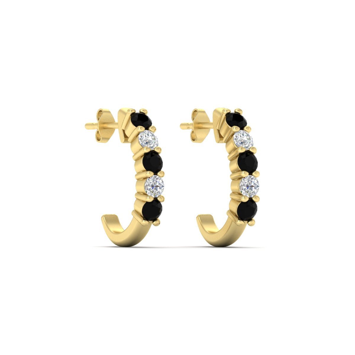 Half Huggie Hoop Earring Fascinating Diamonds
