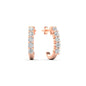 Half Huggie Hoop Earring Fascinating Diamonds