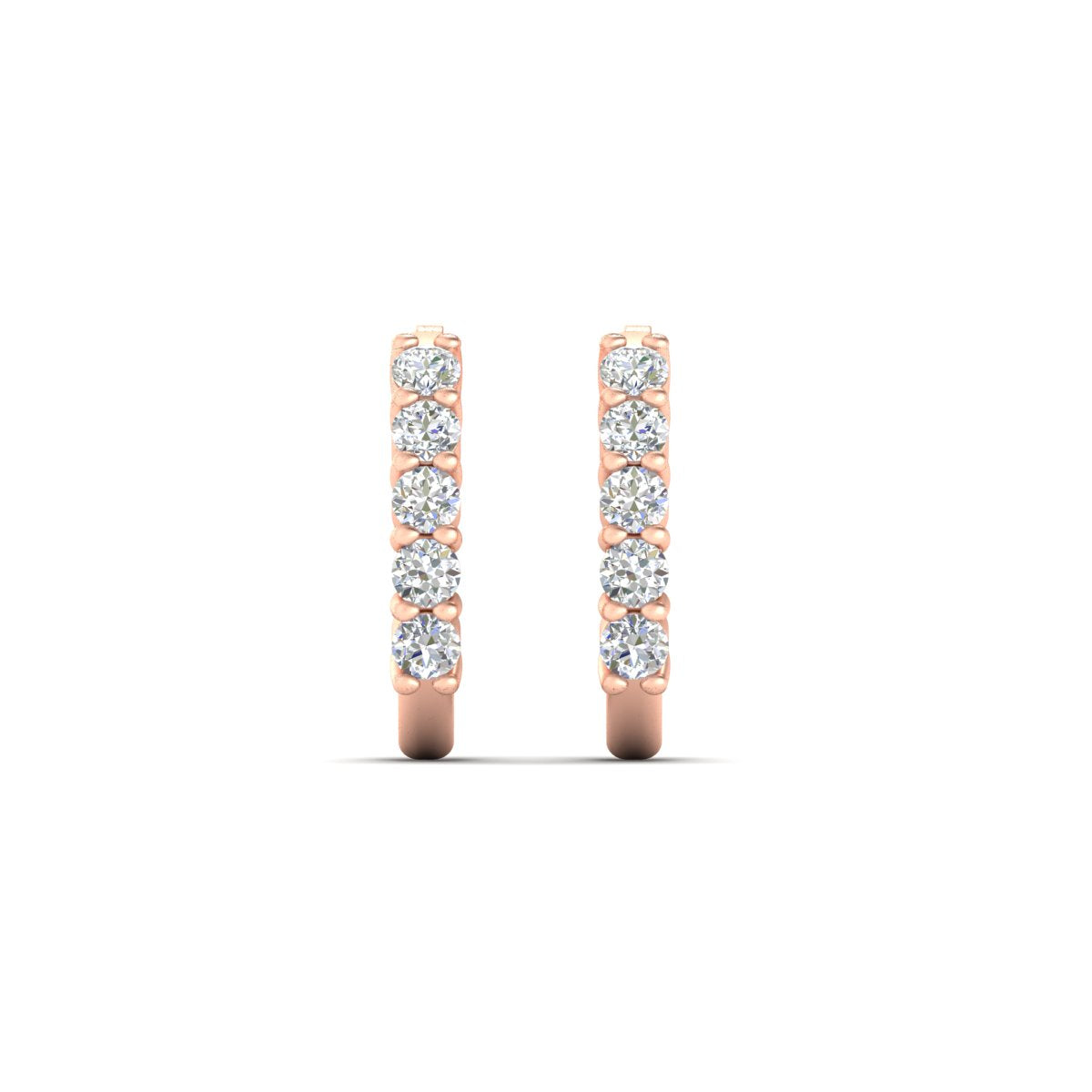 Half Huggie Hoop Earring Fascinating Diamonds
