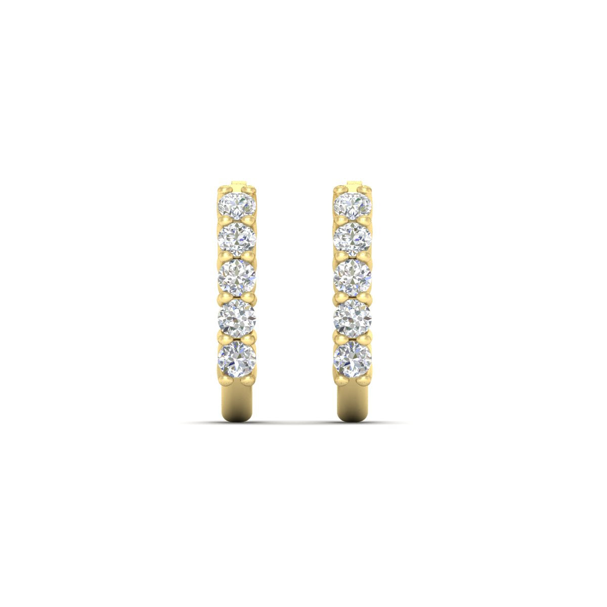 Half Huggie Hoop Earring Fascinating Diamonds