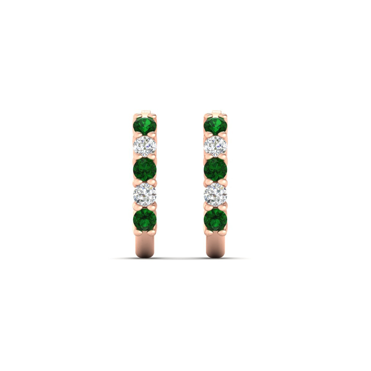 Half Huggie Hoop Earring Fascinating Diamonds