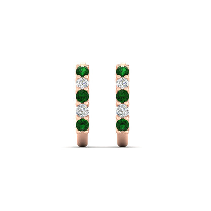 Half Huggie Hoop Earring Fascinating Diamonds