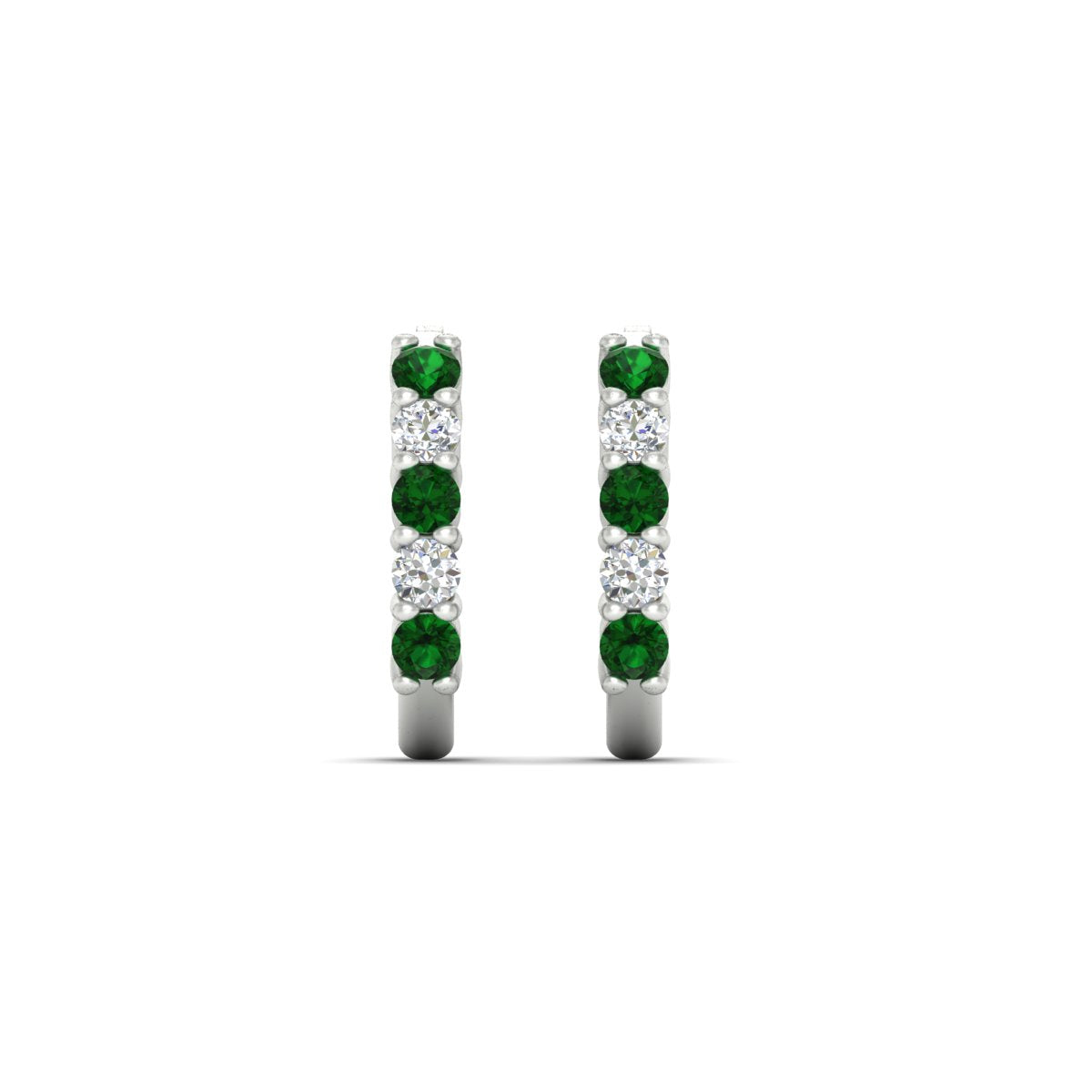 Half Huggie Hoop Earring Fascinating Diamonds