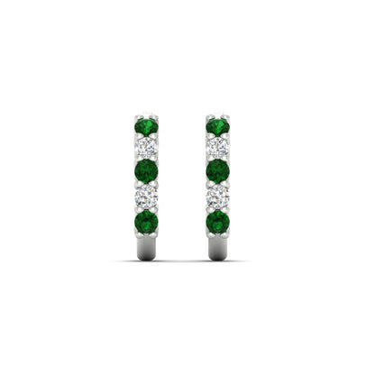 Half Huggie Hoop Earring Fascinating Diamonds