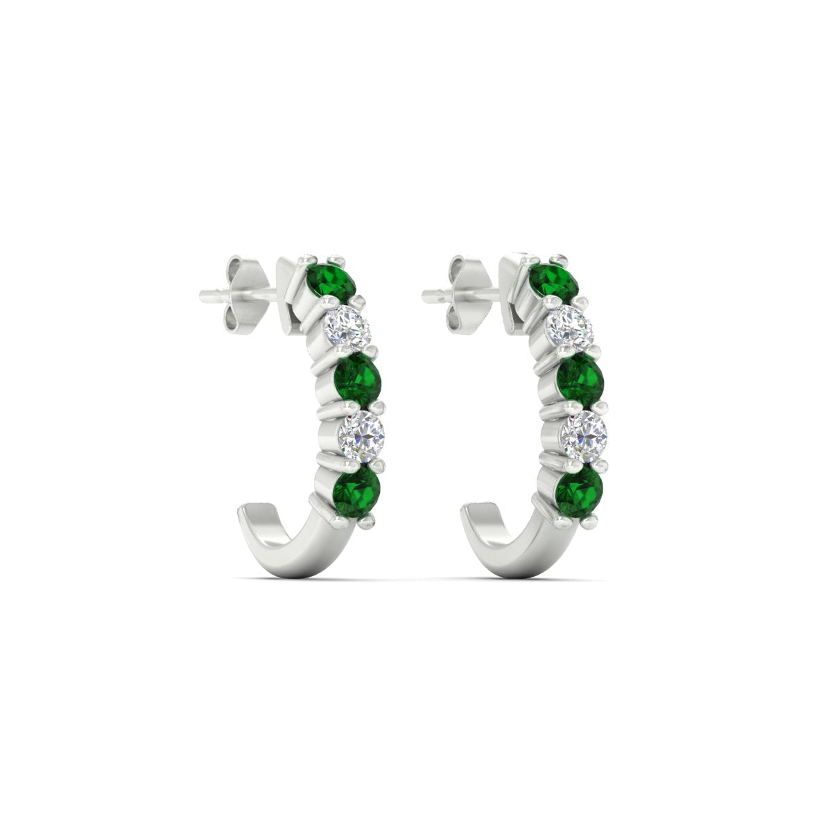 Half Huggie Hoop Earring Fascinating Diamonds