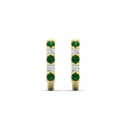 Half Huggie Hoop Earring Fascinating Diamonds