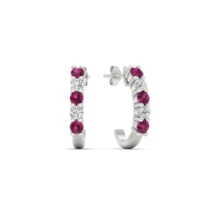 Half Huggie Hoop Earring Fascinating Diamonds