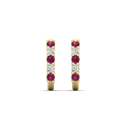 Half Huggie Hoop Earring Fascinating Diamonds
