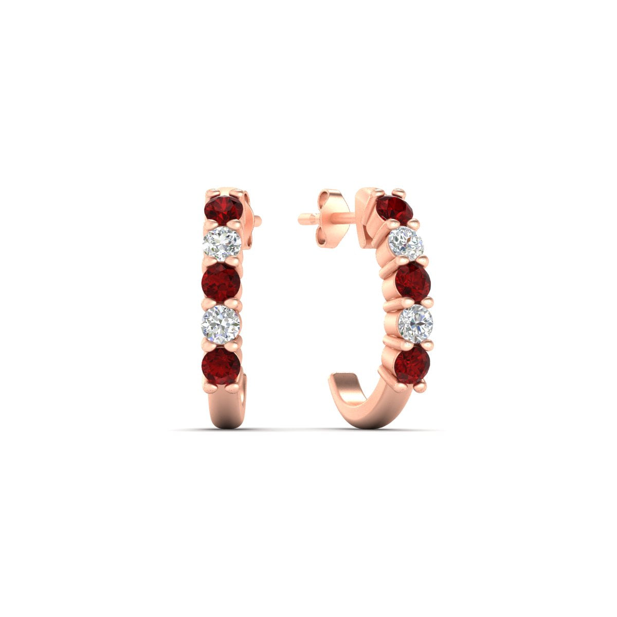 Half Huggie Hoop Earring Fascinating Diamonds