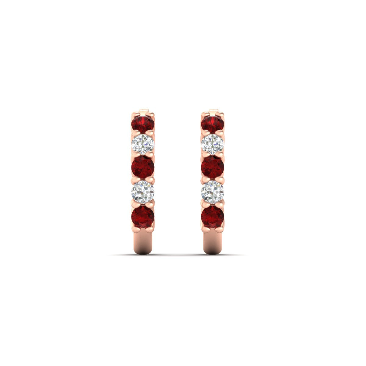 Half Huggie Hoop Earring Fascinating Diamonds