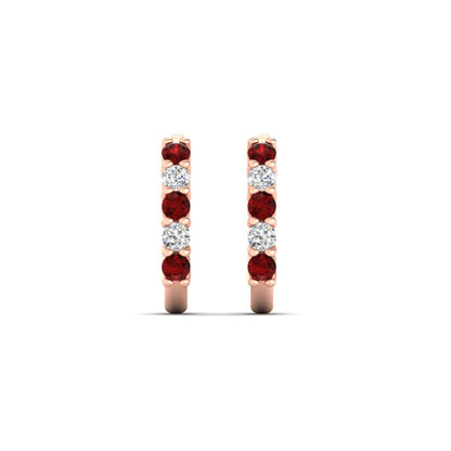 Half Huggie Hoop Earring Fascinating Diamonds
