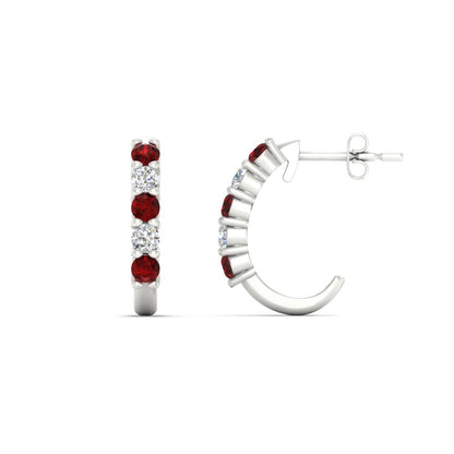Half Huggie Hoop Earring Fascinating Diamonds