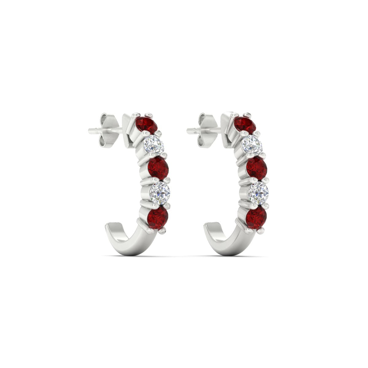 Half Huggie Hoop Earring Fascinating Diamonds