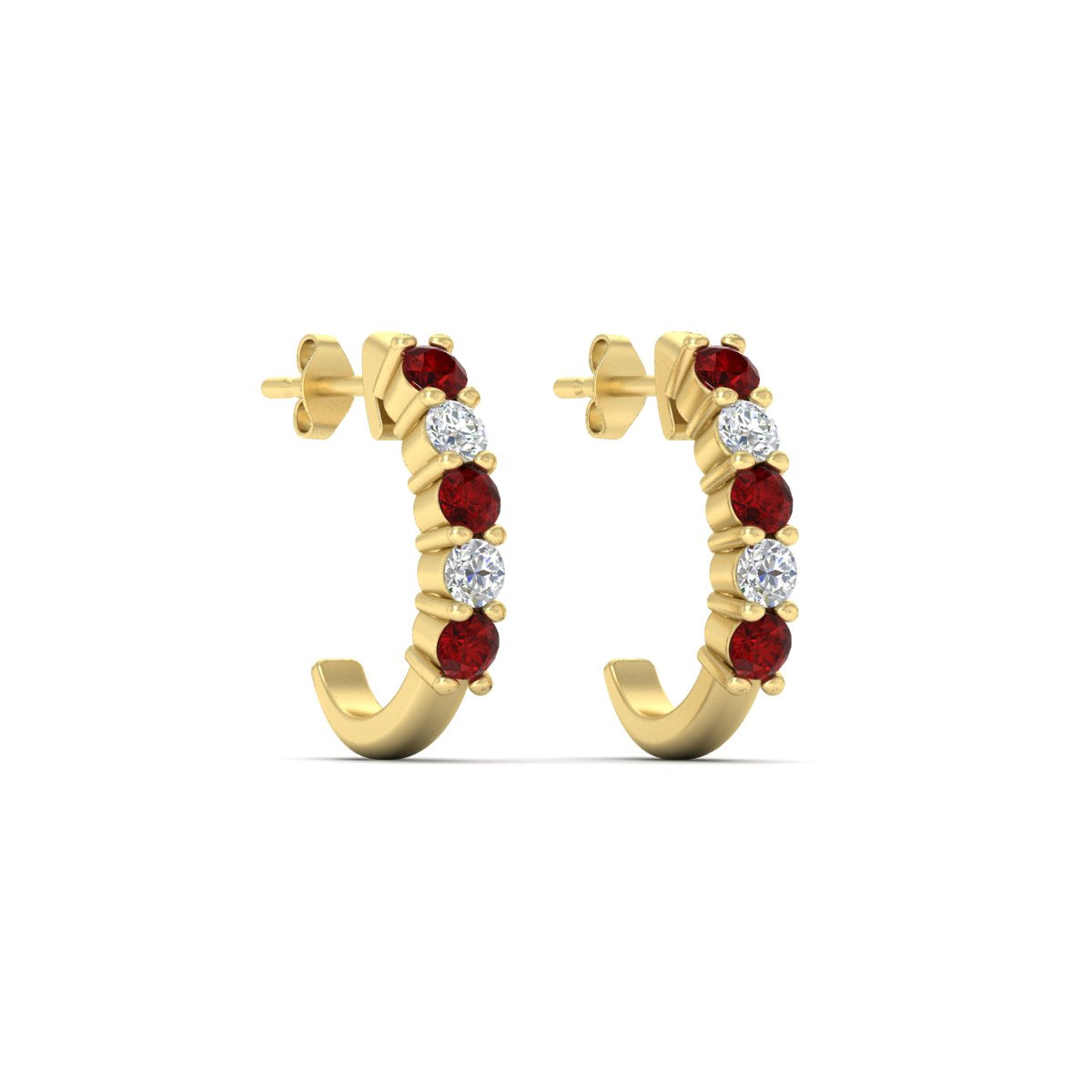 Half Huggie Hoop Earring Fascinating Diamonds