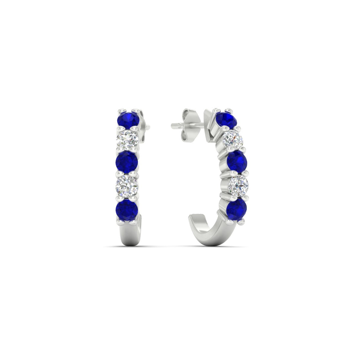 Half Huggie Hoop Earring Fascinating Diamonds