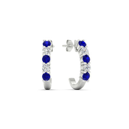 Half Huggie Hoop Earring Fascinating Diamonds