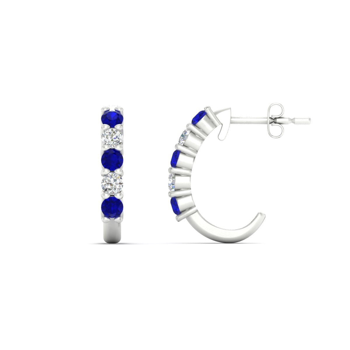 Half Huggie Hoop Earring Fascinating Diamonds