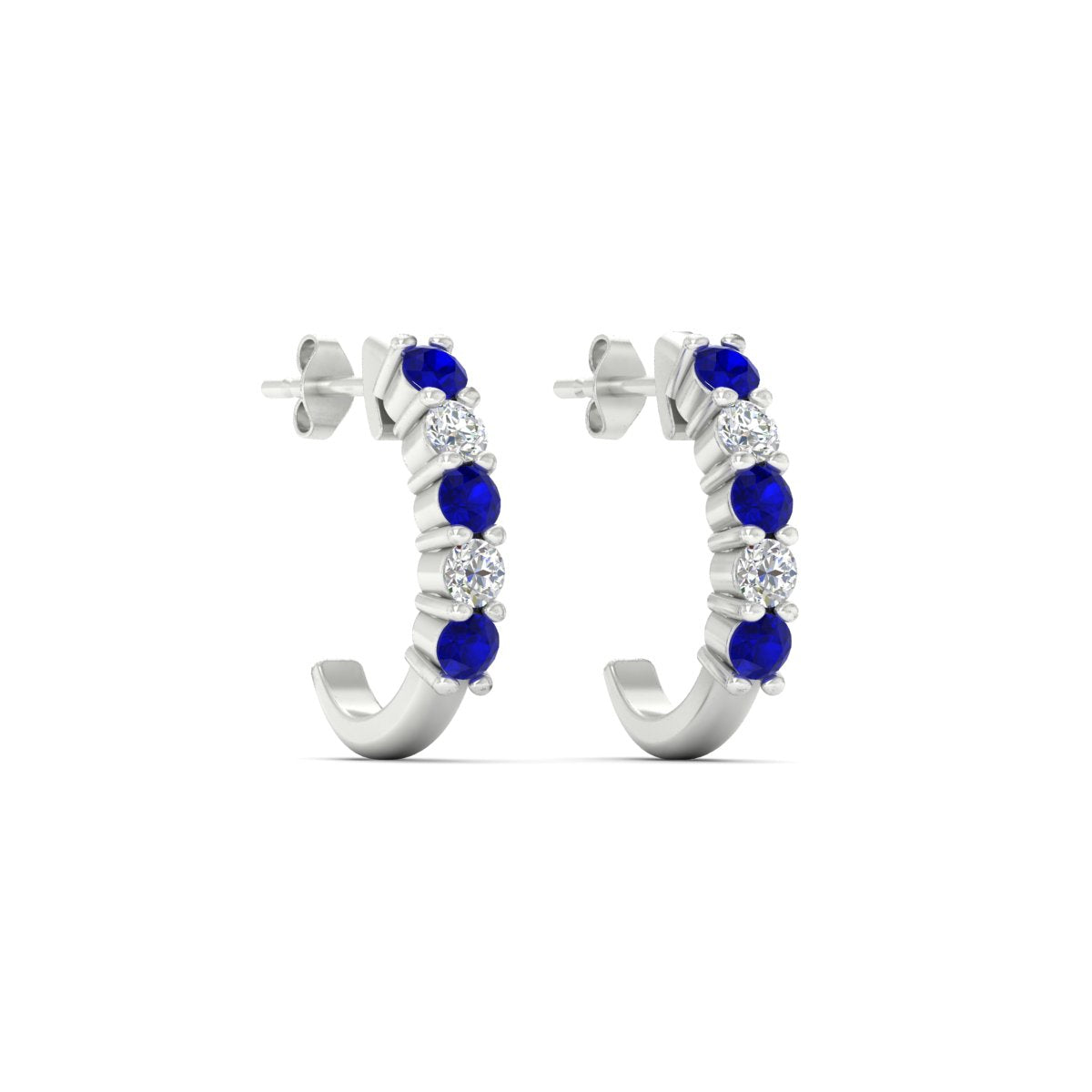 Half Huggie Hoop Earring Fascinating Diamonds