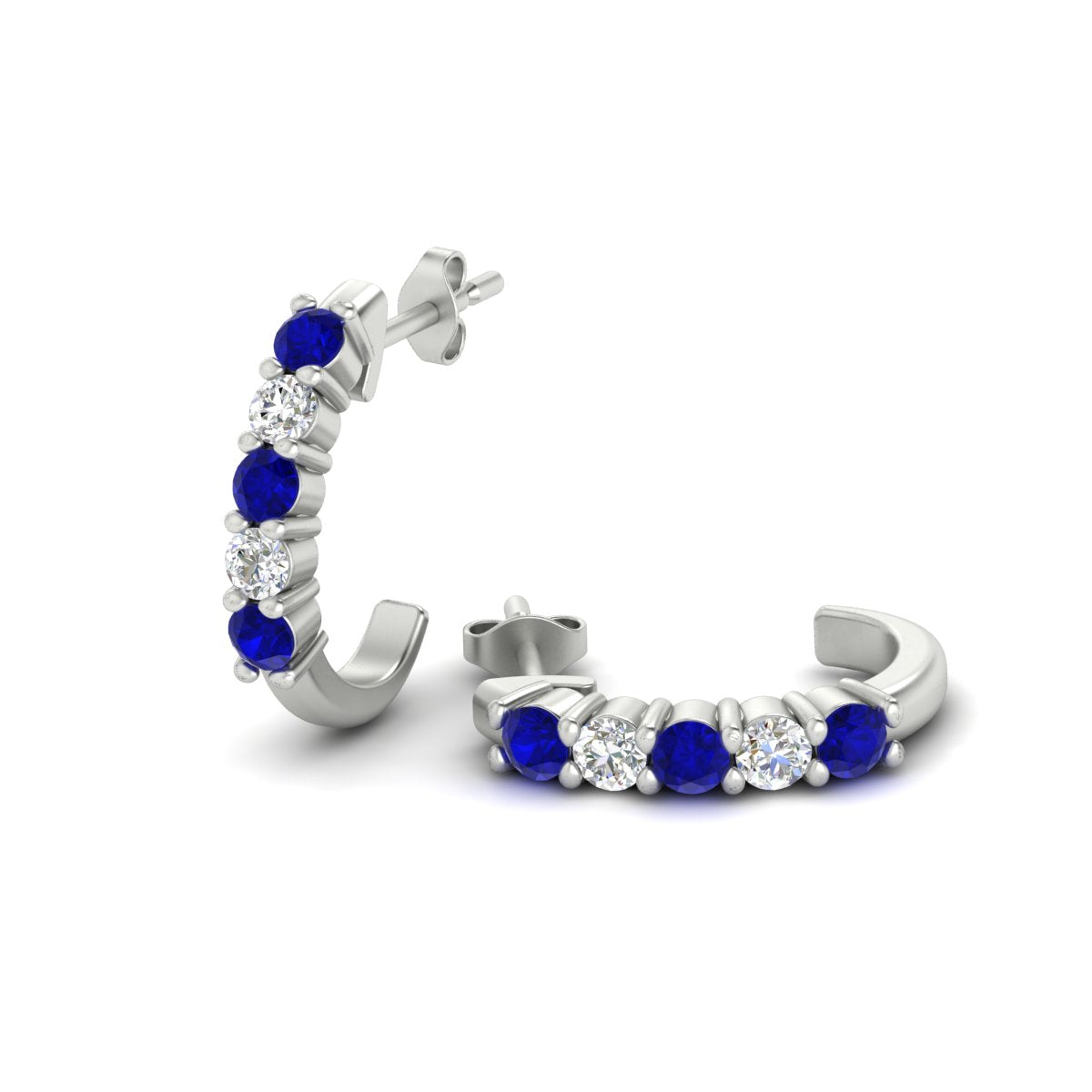 Half Huggie Hoop Earring Fascinating Diamonds
