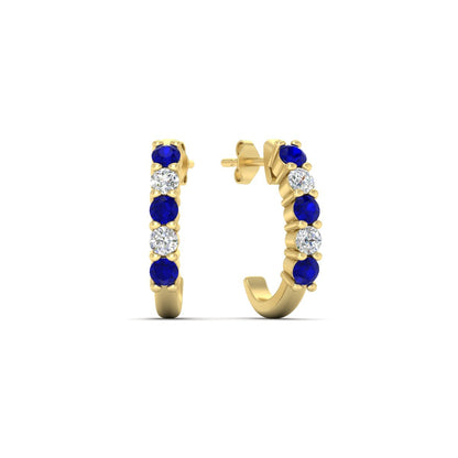Half Huggie Hoop Earring Fascinating Diamonds