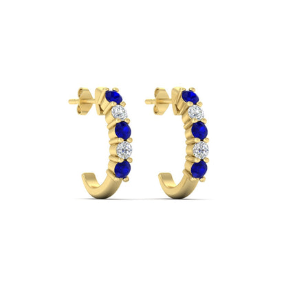 Half Huggie Hoop Earring Fascinating Diamonds