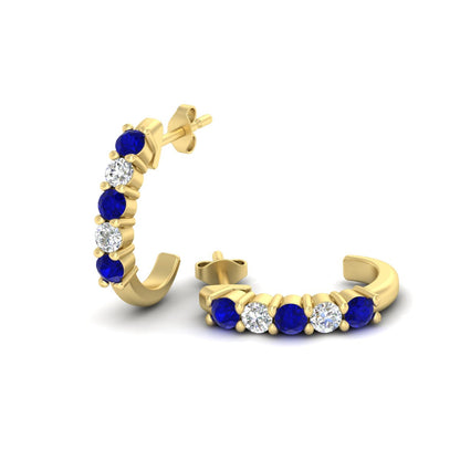 Half Huggie Hoop Earring Fascinating Diamonds