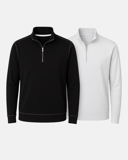 Buki Cinqo Travel Half Zip 2-Pack - Black/White Buki