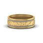 Hammered 2 Tone Mens Band Fascinating Diamonds