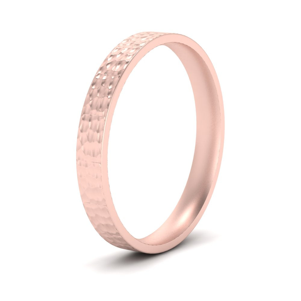Hammered Wedding Band Comfort Fit 5 mm Fascinating Diamonds