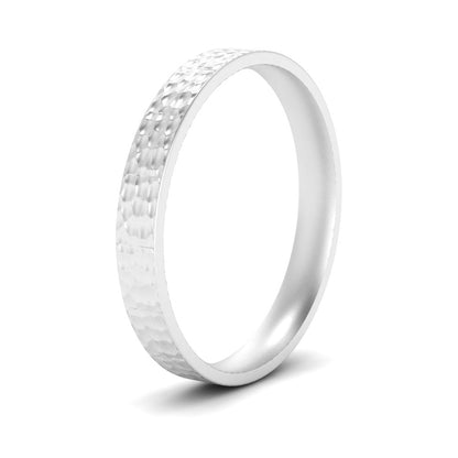 Hammered Wedding Band Comfort Fit 5 mm Fascinating Diamonds