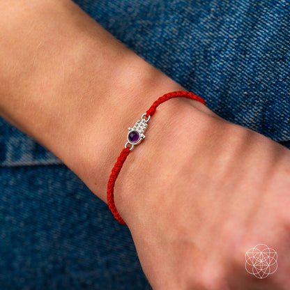 Hamsa Hand of Protection - Four-Strand Red String Bracelet Conscious Items