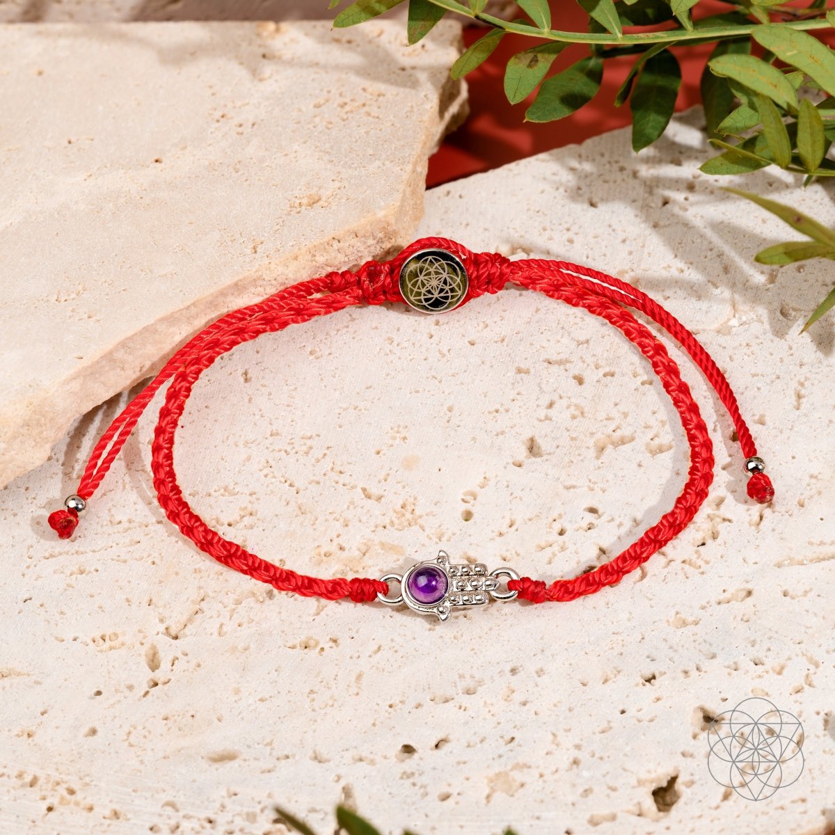 Hamsa Hand of Protection - Four-Strand Red String Bracelet Conscious Items